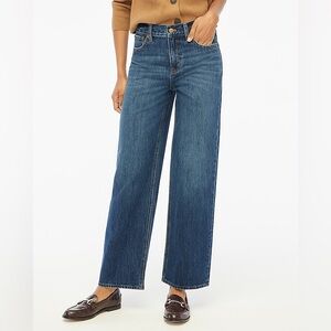 J Crew 90s Vintage Baggy Jeans ‘Nightblue Mist’ Dark Denim 25P 25 Petite $118